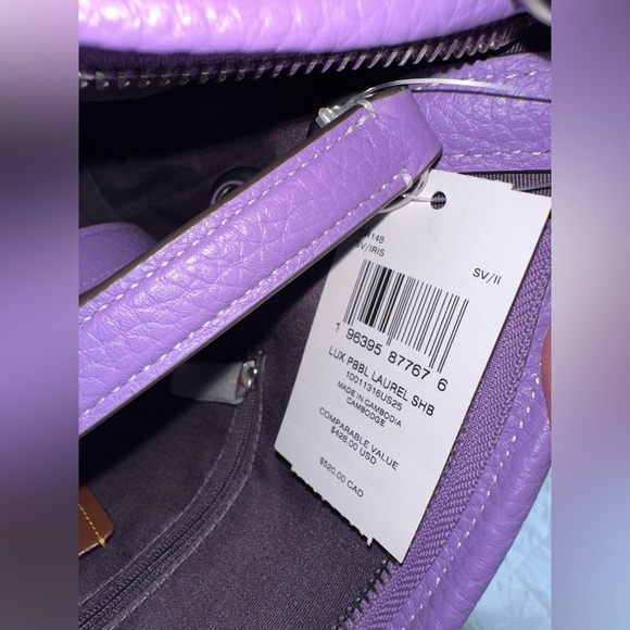 SOLD on Ⓜ️ Coach Purple Bag - Picture 8 of 9